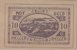 10 HELLER 1920 Stadt LASBERG Oberösterreich Österreich Notgeld Papiergeld Banknote #PG935 - [11] Emissions Locales