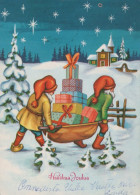 PÈRE NOËL NOËL Fêtes Voeux Vintage Carte Postale CPSM #PAK422.FR - Santa Claus