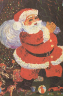 PÈRE NOËL NOËL Fêtes Voeux Vintage Carte Postale CPSM #PAJ710.FR - Santa Claus