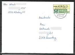 MiNr. ATM 1.1, Inbetriebnahmebeleg SchWzD Vom 27.11.1984 - Postamt Nürnberg 1, B-1956 - Timbres De Distributeurs [ATM]