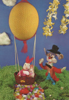 EASTER RABBIT EGG Vintage Postcard CPSM #PBO522.GB - Easter