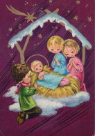 CHILDREN Scene Landscape Baby JESUS Vintage Postcard CPSM #PBB554.GB - Scènes & Paysages