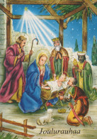 Virgen Mary Madonna Baby JESUS Christmas Religion Vintage Postcard CPSM #PBB876.GB - Jungfräuliche Marie Und Madona