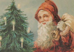 SANTA CLAUS Happy New Year Christmas Vintage Postcard CPSM #PBB092.GB - Santa Claus