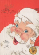 PAPÁ NOEL NAVIDAD Fiesta Vintage Tarjeta Postal CPSM #PAJ847.ES - Santa Claus