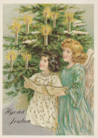 ANGE Noël Vintage Carte Postale CPSM #PBP396.FR - Angels
