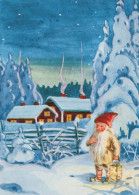 WEIHNACHTSMANN SANTA CLAUS WEIHNACHTSFERIEN Vintage Postkarte CPSM #PAK965.DE - Santa Claus