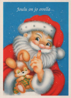 WEIHNACHTSMANN SANTA CLAUS WEIHNACHTSFERIEN Vintage Postkarte CPSM #PAJ781.DE - Santa Claus