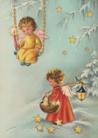 ENGEL WEIHNACHTSFERIEN Feiern & Feste Vintage Ansichtskarte Postkarte CPSM #PAH925.DE - Angels