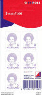 Netherlands Pays Bas 2001 - Carnet 5 Timbres 1G - NVPH V1491b Postfris/MNH** - Cuadernillos