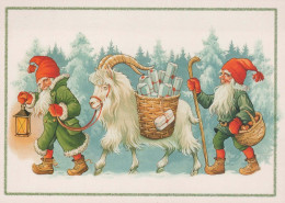 Feliz Año Navidad GNOMO Vintage Tarjeta Postal CPSM #PBA710.ES - Nouvel An