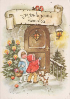 Buon Anno Natale BAMBINO Vintage Cartolina CPSM #PAY813.IT - Nouvel An