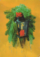 Buon Anno Natale CANDELA Vintage Cartolina CPSM #PAV979.IT - Nouvel An
