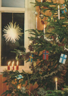 Buon Anno Natale CANDELA Vintage Cartolina CPSM #PAV186.IT - Neujahr