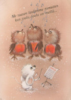 Buon Anno Natale MOUSE Vintage Cartolina CPSM #PAU918.IT - Neujahr
