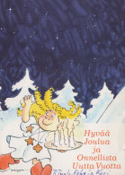 Buon Anno Natale BAMBINO Vintage Cartolina CPSM #PAS811.IT - Neujahr