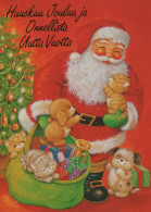 BABBO NATALE Natale Vintage Cartolina CPSM #PAK204.IT - Santa Claus