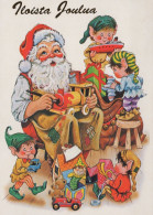 BABBO NATALE BAMBINO Natale Vintage Cartolina CPSM #PAK282.IT - Santa Claus