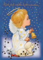 ANGELO Buon Anno Natale Vintage Cartolina CPSM #PAJ252.IT - Anges