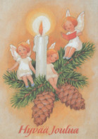 ANGELO Buon Anno Natale Vintage Cartolina CPSM #PAH238.IT - Angels