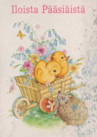 OSTERN HUHN EI Vintage Ansichtskarte Postkarte CPSM #PBO772.DE - Pascua