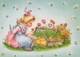 OSTERN KINDER Vintage Ansichtskarte Postkarte CPSM #PBO333.DE - Easter