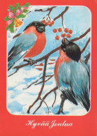 Neujahr Weihnachten VOGEL Vintage Ansichtskarte Postkarte CPSM #PBM582.DE - Neujahr