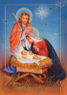 Jungfrau Maria Madonna Jesuskind Weihnachten Religion Vintage Ansichtskarte Postkarte CPSM #PBB942.DE - Vierge Marie & Madones