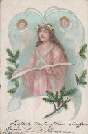 1903 ANGELO Buon Anno Natale Vintage Cartolina CPA #PAG668.IT - Angels