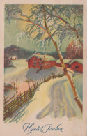 Buon Anno Natale Vintage Cartolina CPSMPF #PKD275.IT - Neujahr