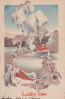 Buon Anno Natale Vintage Cartolina CPSMPF #PKD212.IT - Neujahr