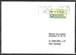 MiNr. ATM 1.1, Inbetriebnahmebeleg SchWzD Vom 27.11.1984 - Postamt Düsseldorf 101, B-1884 - Viñetas De Franqueo [ATM]