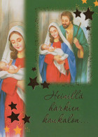 Vergine Maria Madonna Gesù Bambino Natale Religione Vintage Cartolina CPSM #PBP721.IT - Virgen Mary & Madonnas