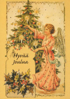 ANGELO Natale Vintage Cartolina CPSM #PBP337.IT - Angels