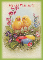 PASQUA POLLO UOVO Vintage Cartolina CPSM #PBO712.IT - Easter