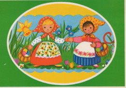 PASQUA BAMBINO Vintage Cartolina CPSM #PBO334.IT - Easter