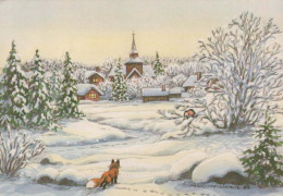 Buon Anno Natale CAVALLO Vintage Cartolina CPSM #PBM388.IT - Neujahr