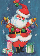 BABBO NATALE Buon Anno Natale Vintage Cartolina CPSM #PBL347.IT - Santa Claus