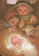 BAMBINO Scena Paesaggio Gesù Bambino Vintage Cartolina CPSM #PBB559.IT - Scenes & Landscapes