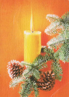 Buon Anno Natale CANDELA Vintage Cartolina CPSM #PBA275.IT - Neujahr