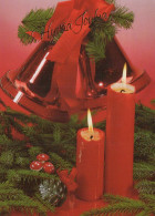 Buon Anno Natale CANDELA Vintage Cartolina CPSM #PAZ518.IT - Neujahr