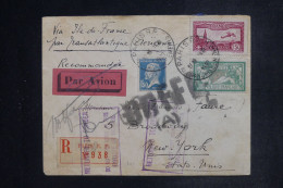 FRANCE - Enveloppe De Paris Pour New York Via Transatlantique Île De France ( Avion Catapulté ) En  1930 - L 152554 - 1927-1959 Covers & Documents