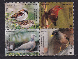 BANGLADESH-2010-BIRDS-BLOCK-MNH. - Spechten En Klimvogels