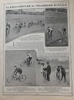 1907 CYCLISME - LA RÉOUVERTURE DU VÉLODROME BUFFALO - LES 100 KILOMETRE DANS L'HEURE - LA VIE AU GAND AIR - 1900 - 1949