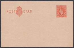 GB Great Britain Mint Unused 2 Pence King George VI Postcard, Post Card, Postal Stationery - Cartas & Documentos