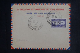 FRANCE - Enveloppe De La 1ère Exposition Internationale De La Poste Aérienne De Paris En 1930 - L 152556 - 1927-1959 Cartas & Documentos