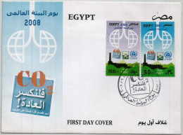 Egypt  - 2008 International Environment Day - Complete Set - FDC - Cartas & Documentos