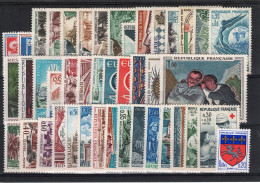 Année Complete 1966 N** MNH Luxe , 43 Timbres , YV 1468 à 1510 , Cote 25 Euros - 1960-1969