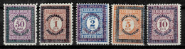 Yugoslavia Kingdom 1933 Porto Stamps Complete Set MNH - Neufs