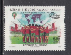 2022 Morocco Maroc Football Complete Set Of 1 MNH - Marruecos (1956-...)